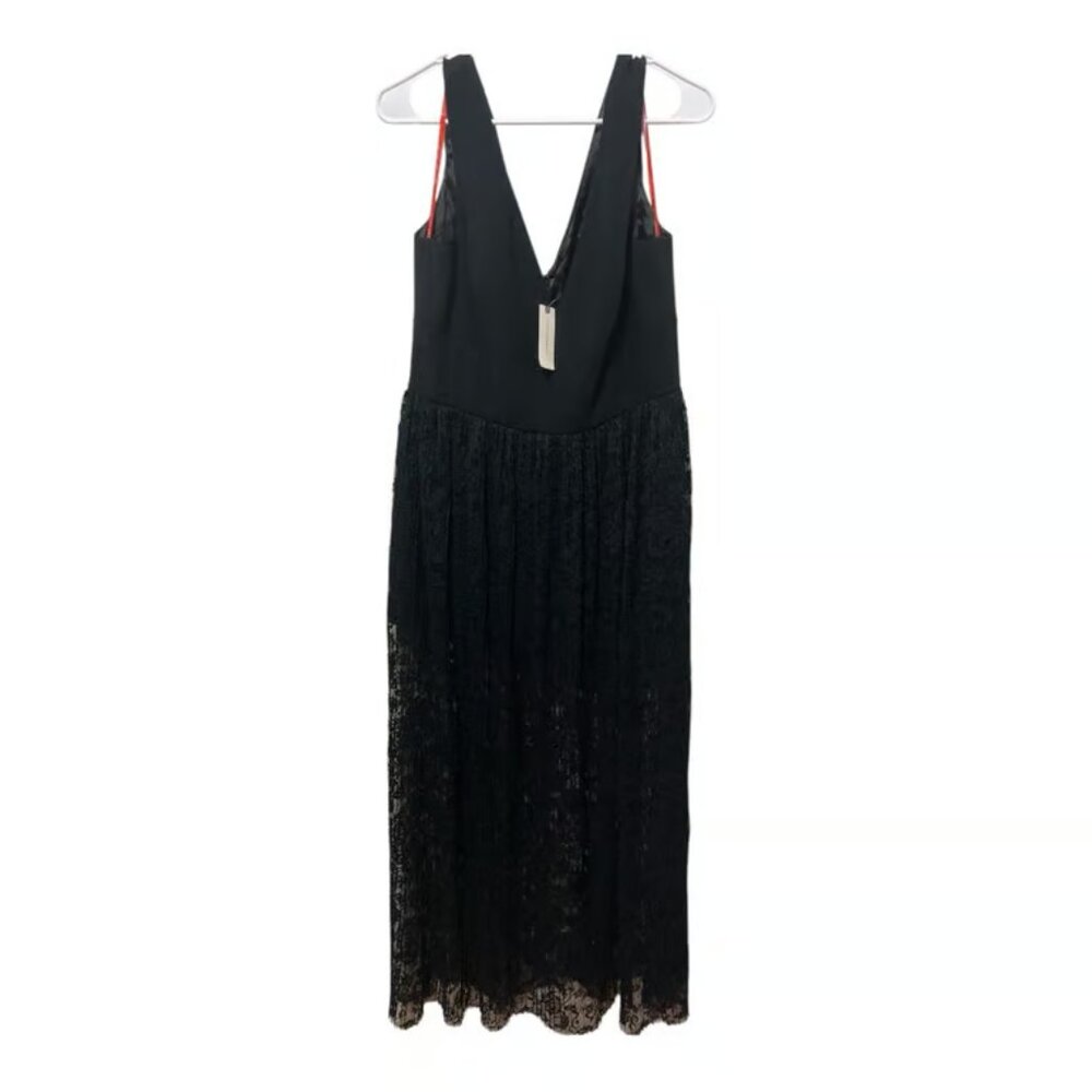Anthropologie Black Lace Romper Size 8 New With Tags